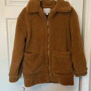 Oversized fuzzy coat